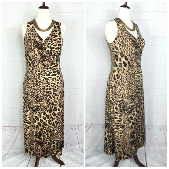Slinky Brand Dresses & Skirts - 👗|•SLINKY BRAND•| Cheetah Print Dress Size Medium